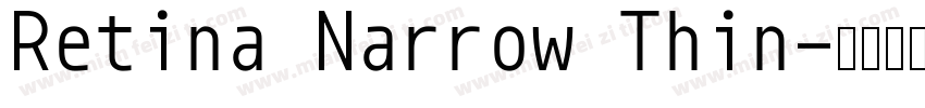 Retina Narrow Thin字体转换